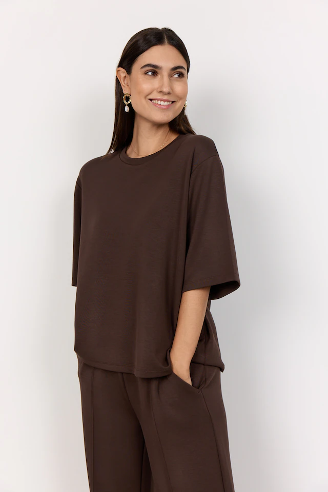 soyaconcept Rundhalsshirt »SC-BANU 231« aus Viskosemischung mit Modal, Polyester und Elasthan, pflegeleicht