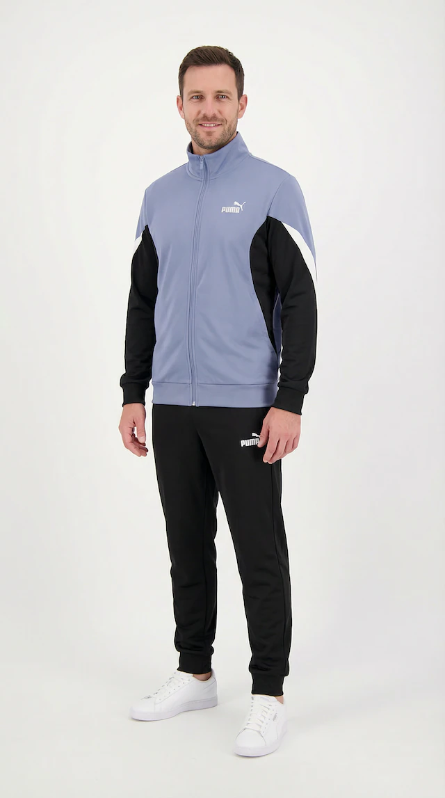 PUMA Trainingsanzug »ESS BLOCK POLY SUIT« 2 tlg. für entspannte Tage, für vielseitige Aktivitäten