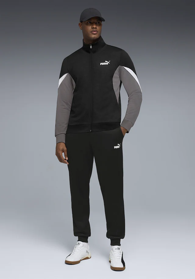PUMA Trainingsanzug »ESS BLOCK POLY SUIT« 2 tlg. für entspannte Tage, für vielseitige Aktivitäten