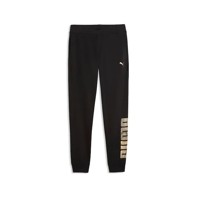 PUMA Trainingshose »ESS LOGO LAB METALLIC SWEATPANTS TR CL« mit Eingrifftaschen, Regular Fit, sportlicher Stil