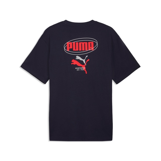 PUMA T-Shirt »ESS LOGO LAB RELAXED STORY 1 TEE« lockere Passform, Kurzarm, Rundhalsausschnitt, sportlicher Stil