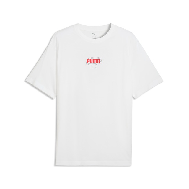 PUMA T-Shirt »ESS LOGO LAB RELAXED STORY 1 TEE« lockere Passform, Kurzarm, Rundhalsausschnitt, sportlicher Stil