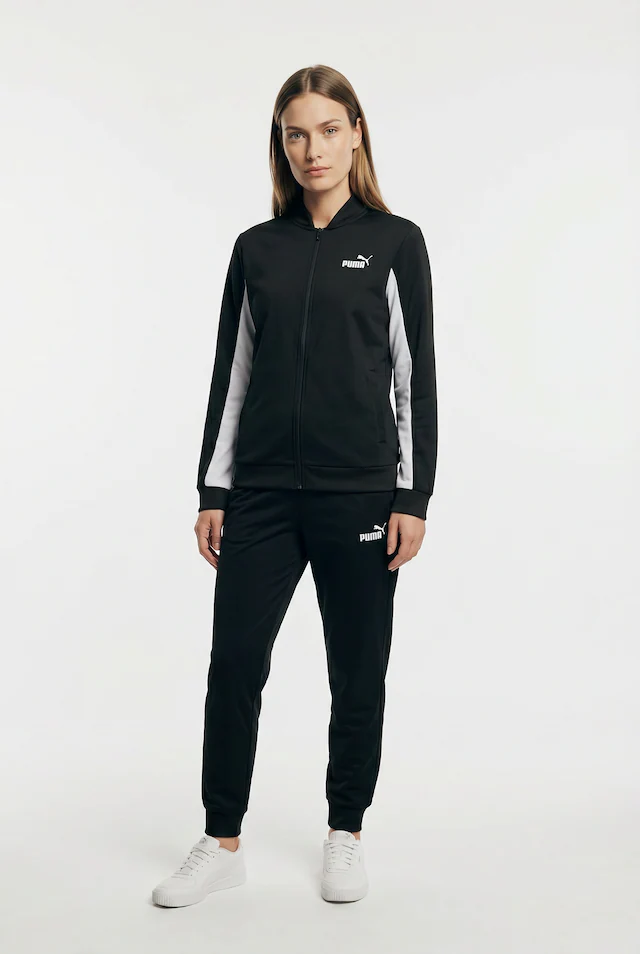 PUMA Trainingsanzug »POLY BASEBALL SUIT CL« 2 tlg. ohne Kapuze, aus Trikot-Material