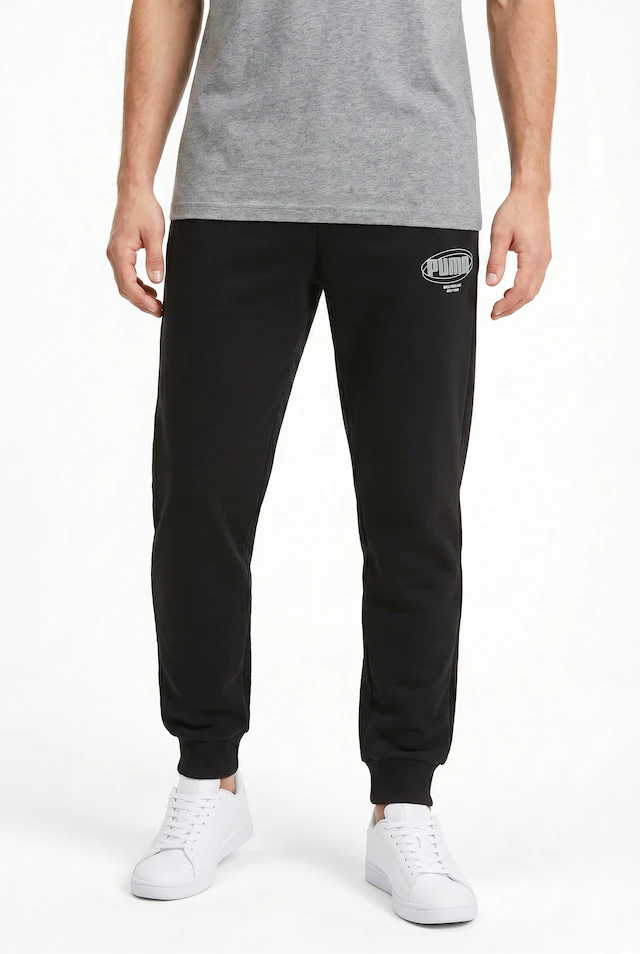 PUMA Trainingshose »ESS LOGO LAB STORY 1 SWEATPANTS TR CL« Regular Fit, sportlicher Stil, mit Eingrifftaschen