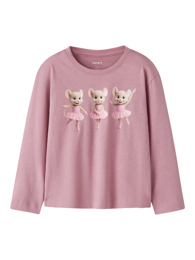 Name It Langarmshirt »NMFVOTEA LS NREG TOP« mit tollen Tiermotiven