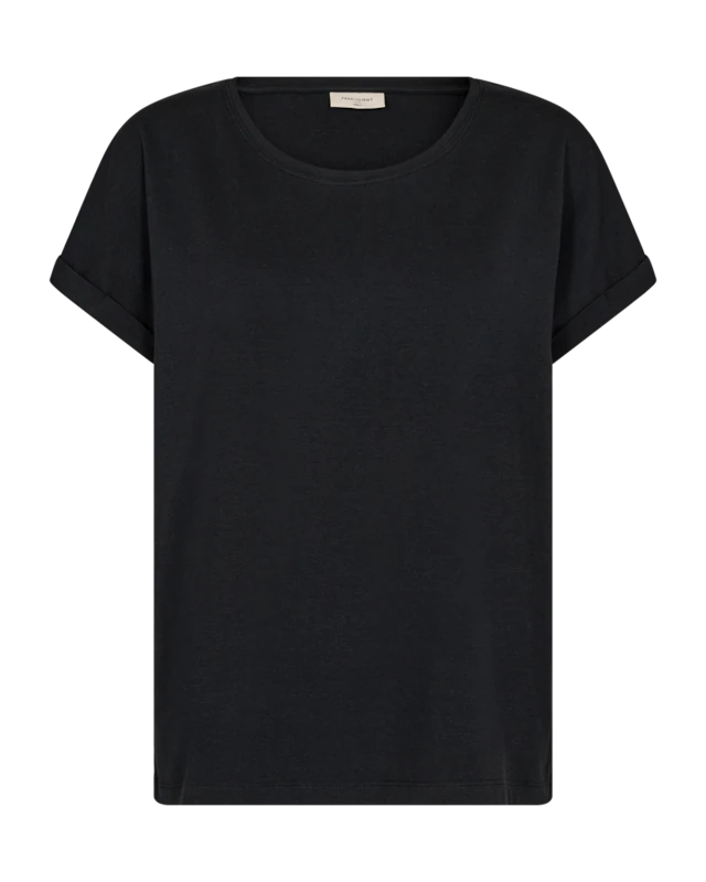 FREEQUENT T-Shirt »FQJOKE« bequem geschnitten, mit Ärmelaufschlag