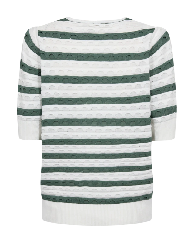 FREEQUENT Strickpullover »FQDODO-PULLOVER« bequeme Passform, gestreifte Optik