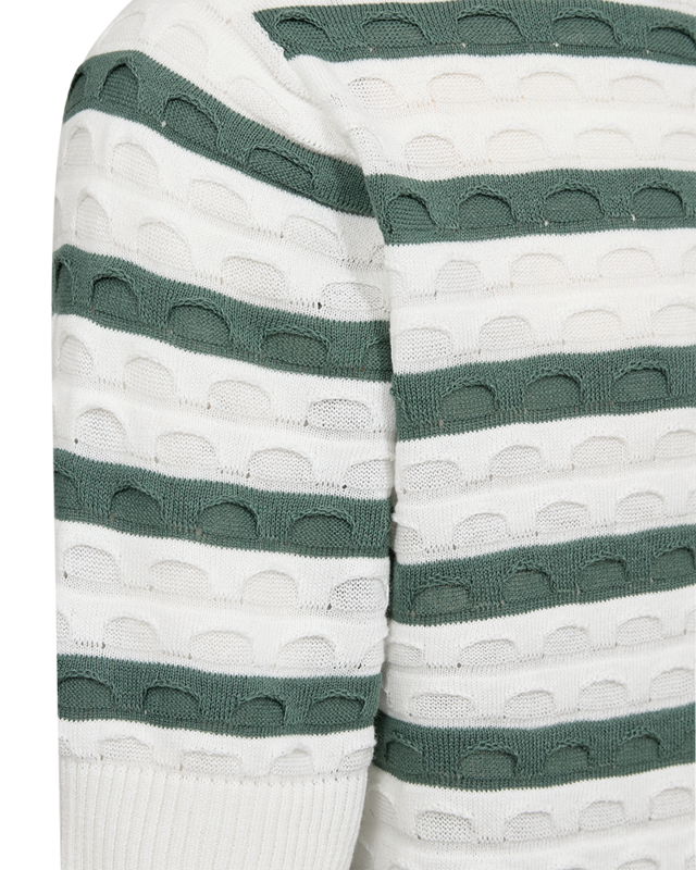 FREEQUENT Strickpullover »FQDODO-PULLOVER« bequeme Passform, gestreifte Optik