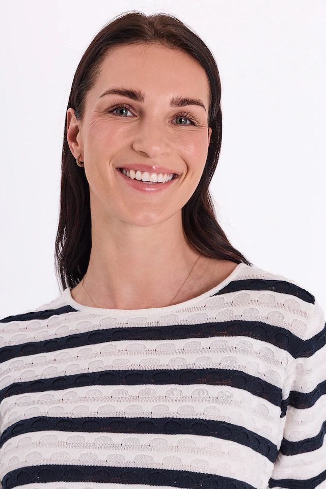 FREEQUENT Strickpullover »FQDODO-PULLOVER« bequeme Passform, gestreifte Optik