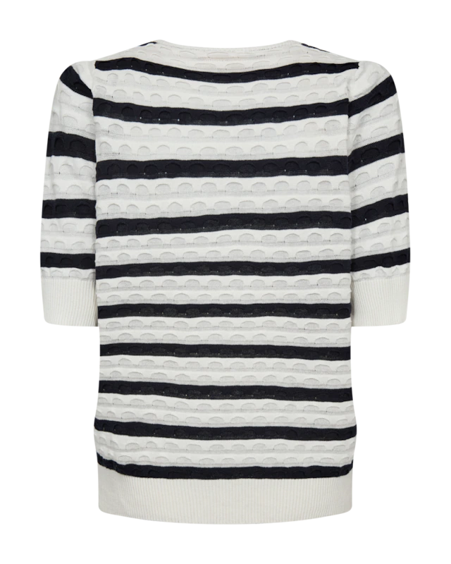FREEQUENT Strickpullover »FQDODO-PULLOVER« bequeme Passform, gestreifte Optik
