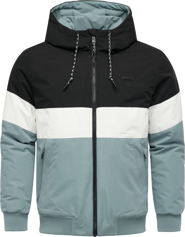 Ragwear Winterjacke »Jinig Warm YOUMODO« mit Kapuze Gefütterte Herren Colourblocking Bomberjacke mit Kapuze