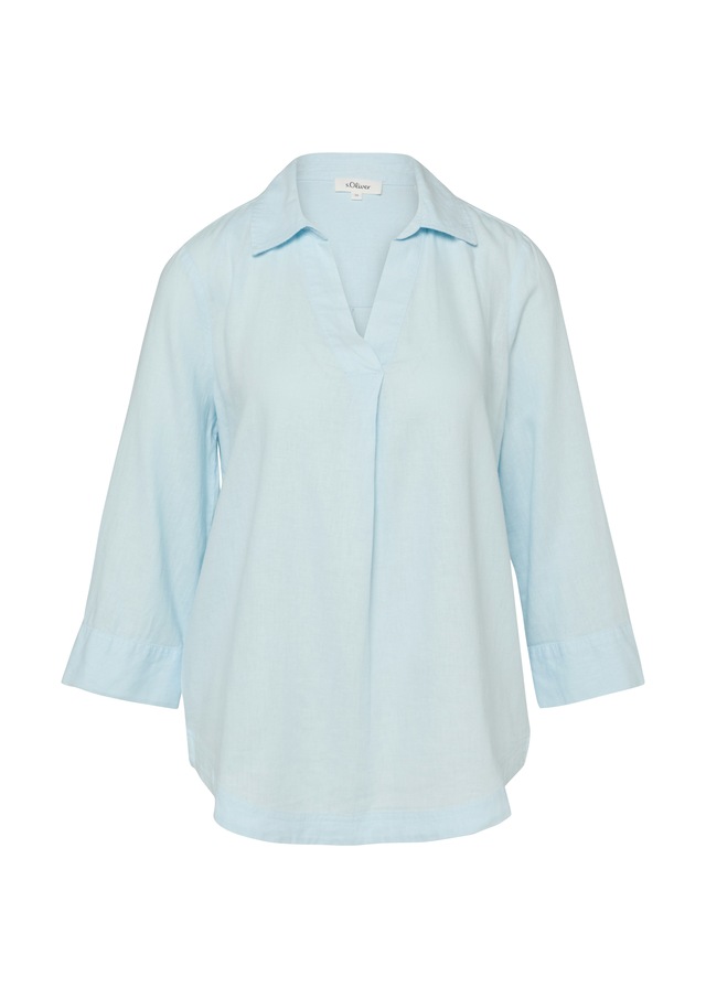 s.Oliver Hemdbluse mit 3/4-Ärmeln