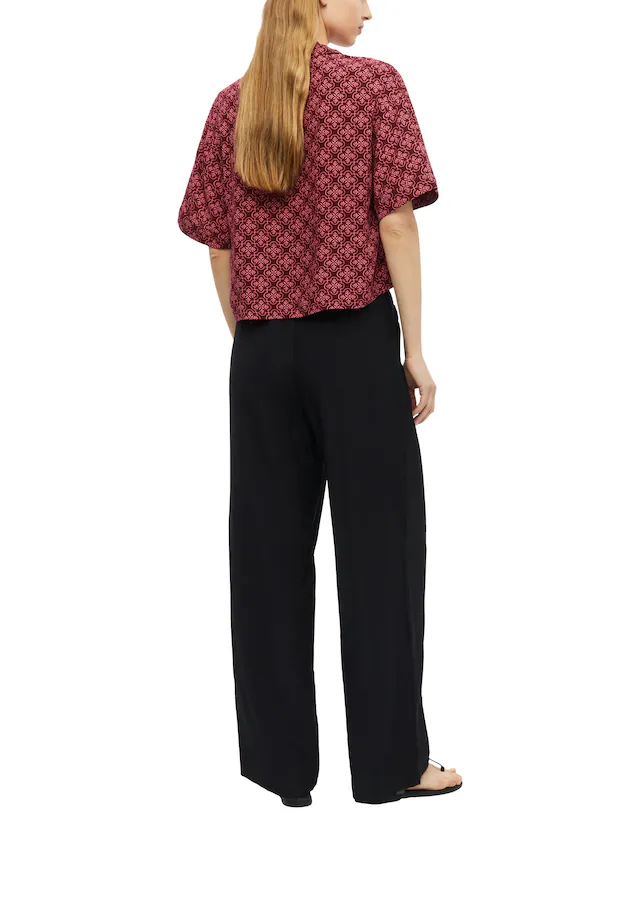 s.Oliver Druckbluse Sommerbluse mit Allover-Print