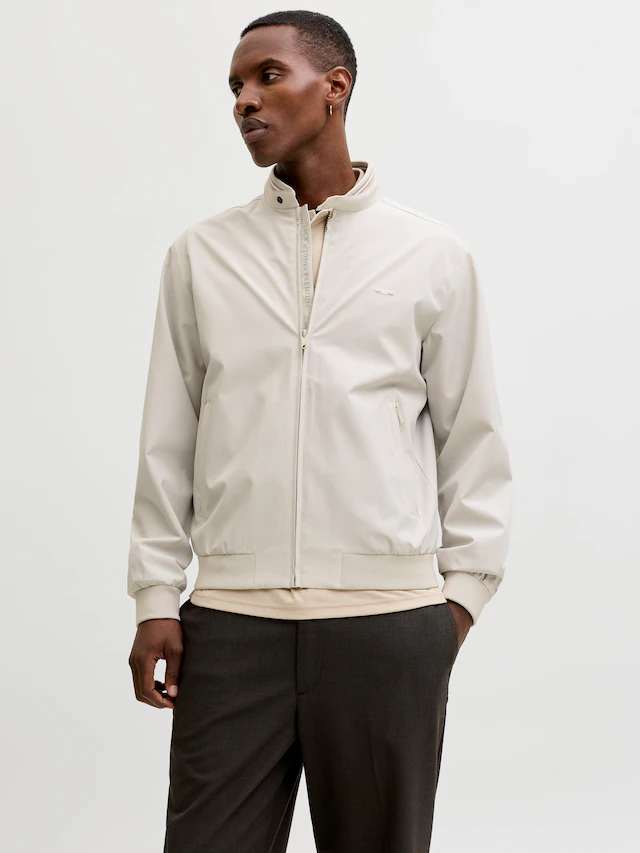 Jack & Jones Bomberjacke »JPRBLUBRAD BOMBER JACKET SN« Materialmix, regular fit