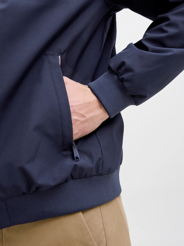 Jack & Jones Bomberjacke »JPRBLUBRAD BOMBER JACKET SN« Materialmix, regular fit