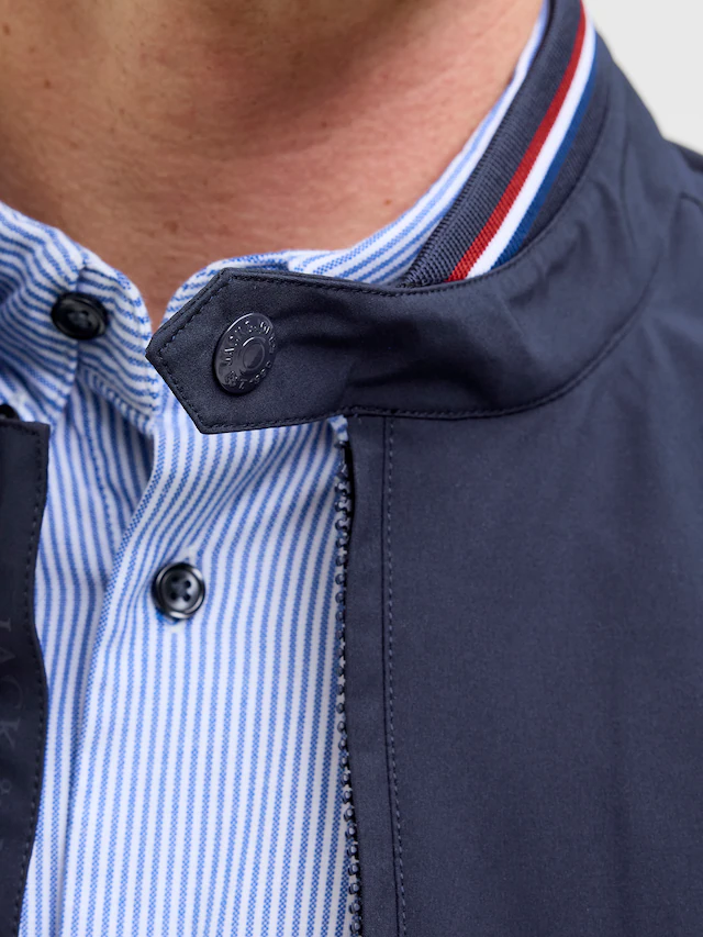 Jack & Jones Bomberjacke »JPRBLUBRAD BOMBER JACKET SN« Materialmix, regular fit
