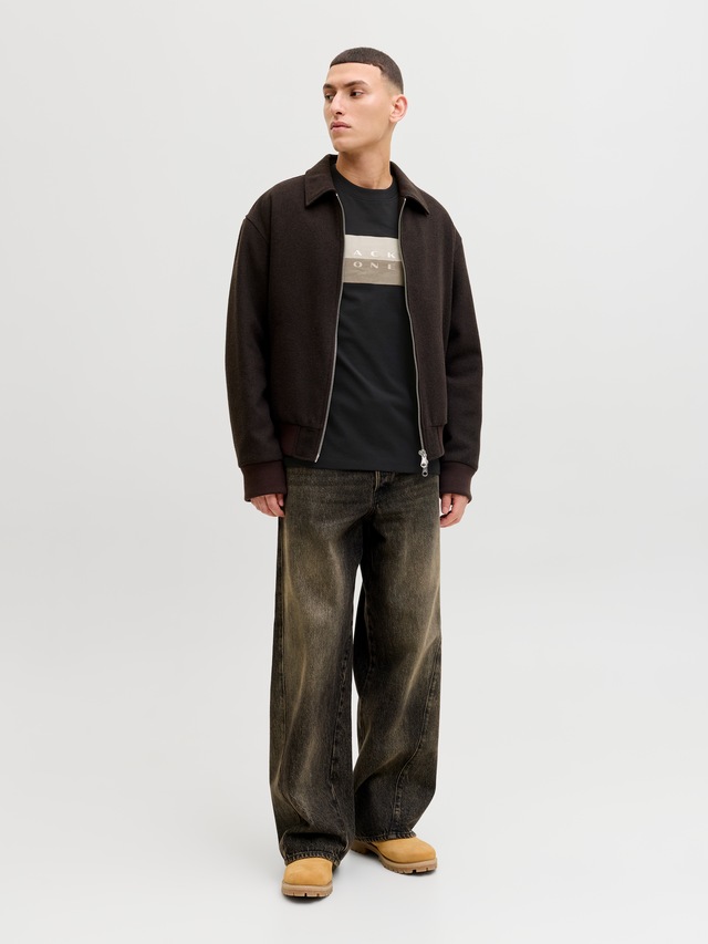 Jack & Jones Kurzarmshirt »JCOFUSION DOTS PRINT TEE SS CREW SN« Baumwolle, regular fit