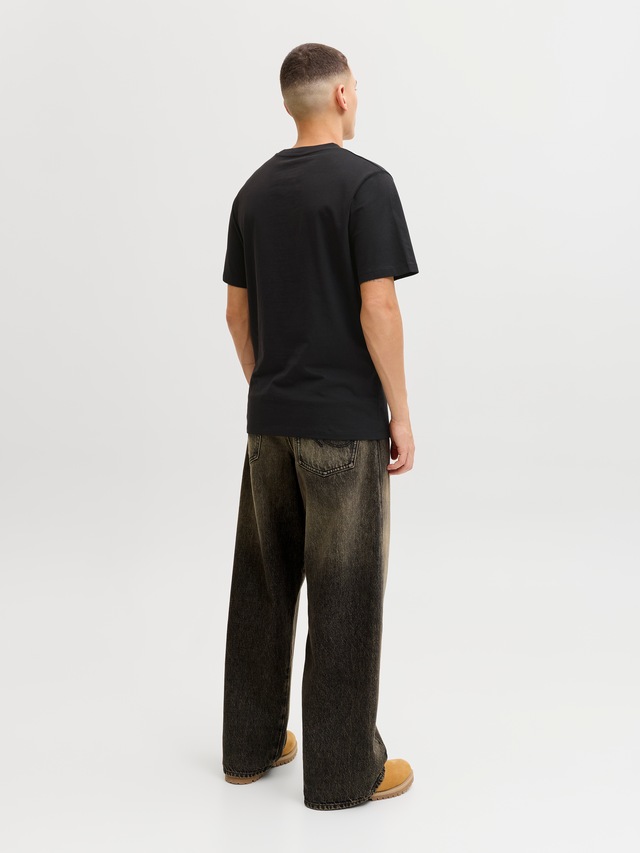 Jack & Jones Kurzarmshirt »JCOFUSION DOTS PRINT TEE SS CREW SN« Baumwolle, regular fit