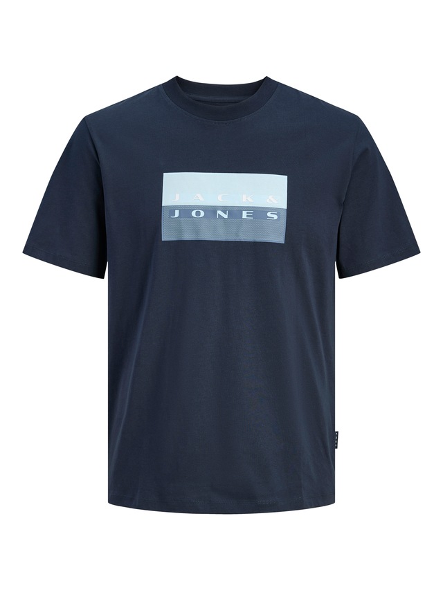 Jack & Jones Kurzarmshirt »JCOFUSION DOTS PRINT TEE SS CREW SN« Baumwolle, regular fit