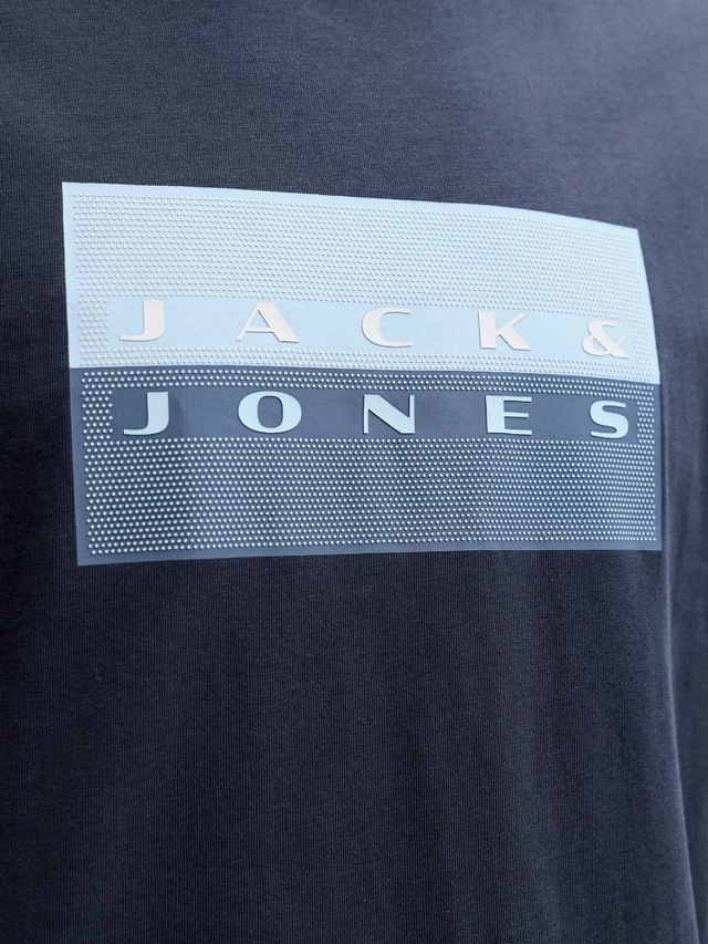 Jack & Jones Kurzarmshirt »JCOFUSION DOTS PRINT TEE SS CREW SN« Baumwolle, regular fit