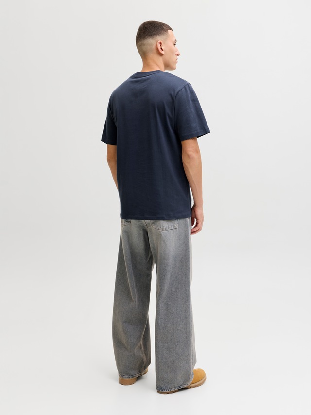 Jack & Jones Kurzarmshirt »JCOFUSION DOTS PRINT TEE SS CREW SN« Baumwolle, regular fit