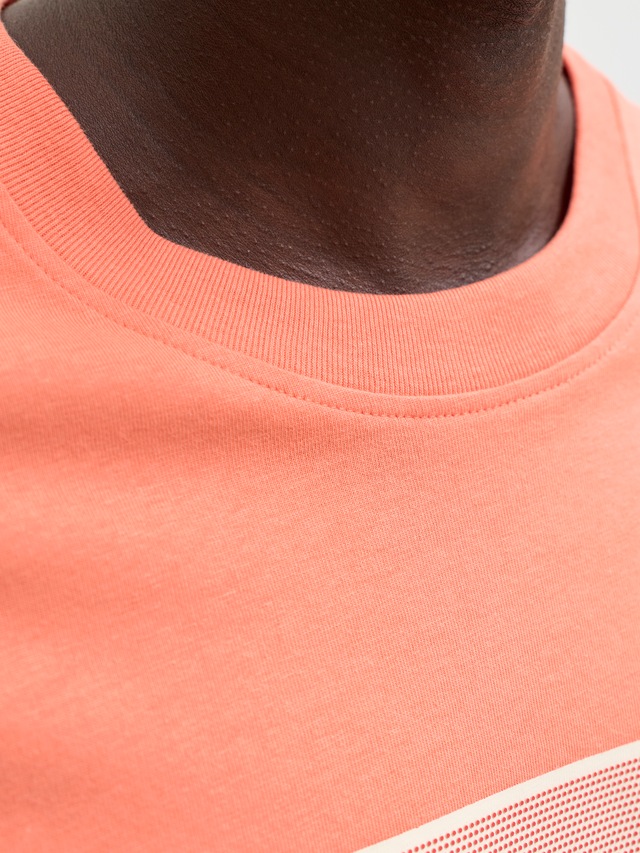 Jack & Jones Kurzarmshirt »JCOFUSION DOTS PRINT TEE SS CREW SN« Baumwolle, regular fit