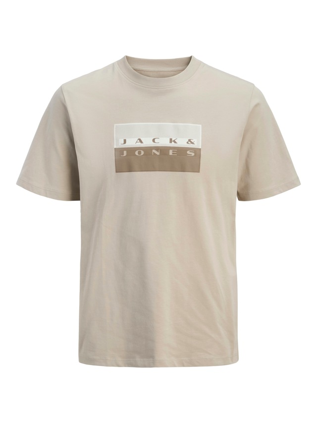Jack & Jones Kurzarmshirt »JCOFUSION DOTS PRINT TEE SS CREW SN« Baumwolle, regular fit