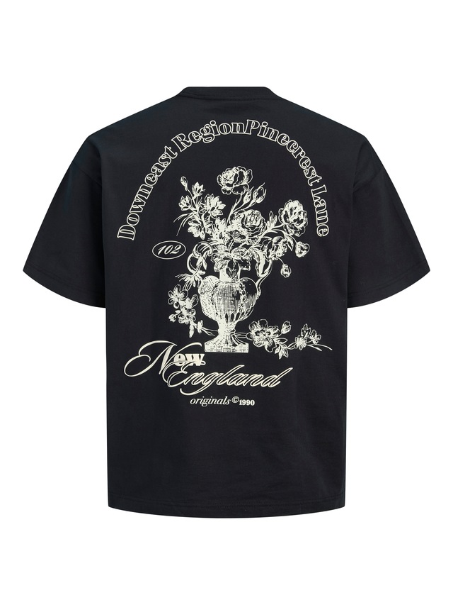 Jack & Jones Kurzarmshirt »JORMAINE BACK TEE SS CREW NECK SN« Baumwolle, relaxed fit