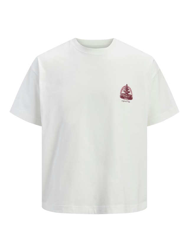 Jack & Jones Kurzarmshirt »JORMAINE BACK TEE SS CREW NECK SN« Baumwolle, relaxed fit