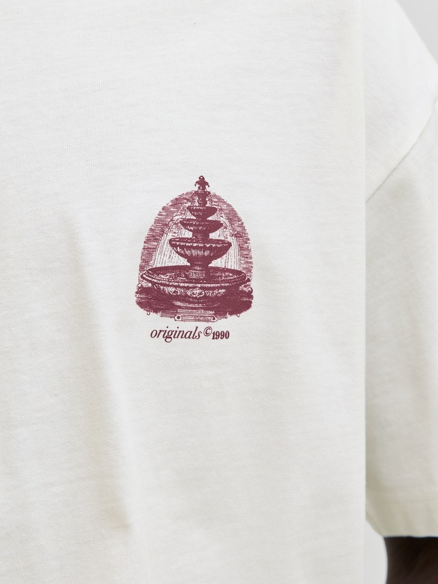 Jack & Jones Kurzarmshirt »JORMAINE BACK TEE SS CREW NECK SN« Baumwolle, relaxed fit