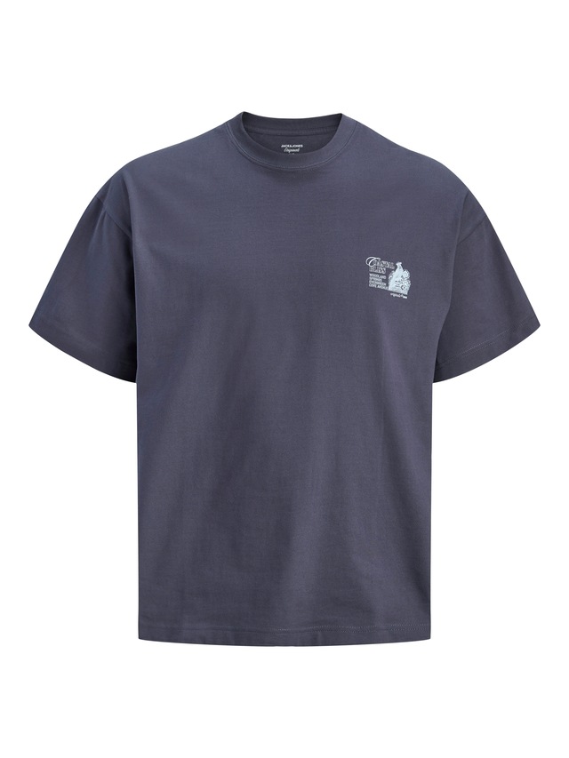 Jack & Jones Kurzarmshirt »JORMAINE BACK TEE SS CREW NECK SN« Baumwolle, relaxed fit