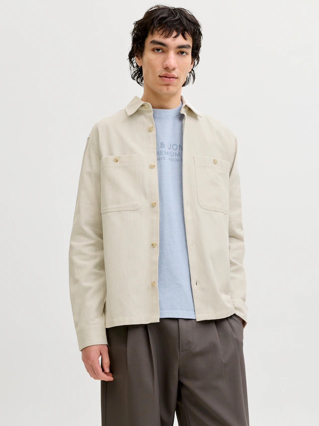 Jack & Jones Langarmhemd »JPRBLURAYLE LINEN BL. SOLID LS SHIRT SN«