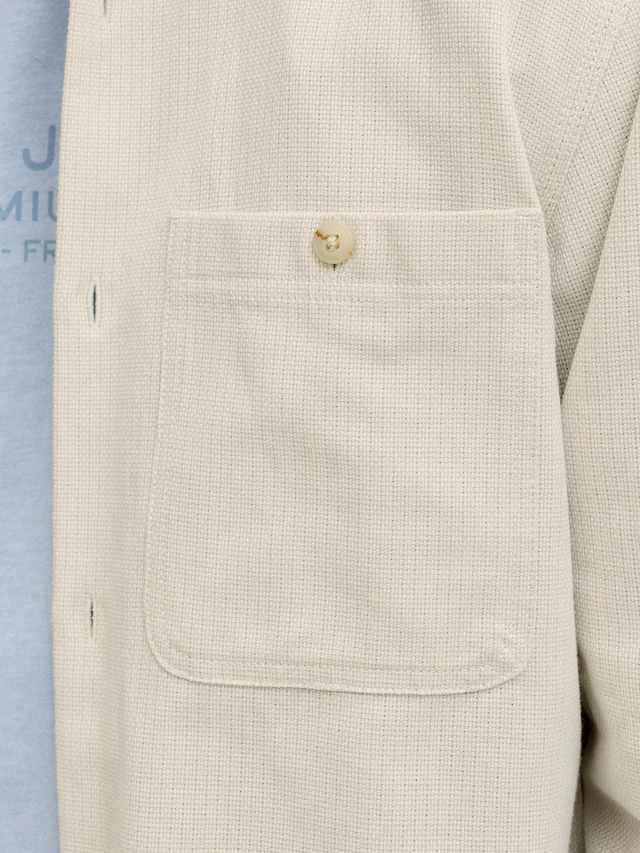 Jack & Jones Langarmhemd »JPRBLURAYLE LINEN BL. SOLID LS SHIRT SN«