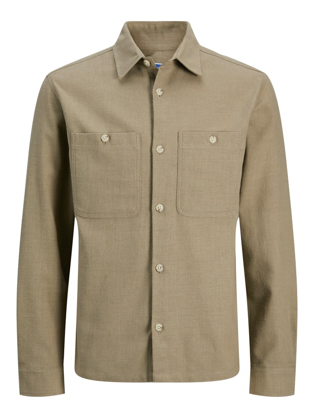 Jack & Jones Langarmhemd »JPRBLURAYLE LINEN BL. SOLID LS SHIRT SN«