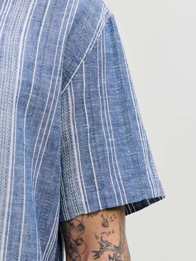 Jack & Jones Kurzarmhemd »JPRBLUSUMMER LIN. BLEN DOBBY SS SHIRT SN«