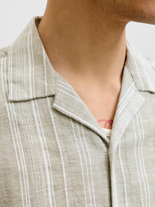 Jack & Jones Kurzarmhemd »JPRBLUSUMMER LIN. BLEN DOBBY SS SHIRT SN«