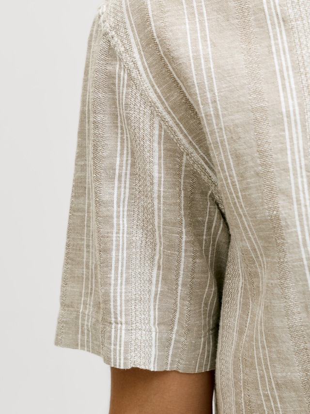 Jack & Jones Kurzarmhemd »JPRBLUSUMMER LIN. BLEN DOBBY SS SHIRT SN«