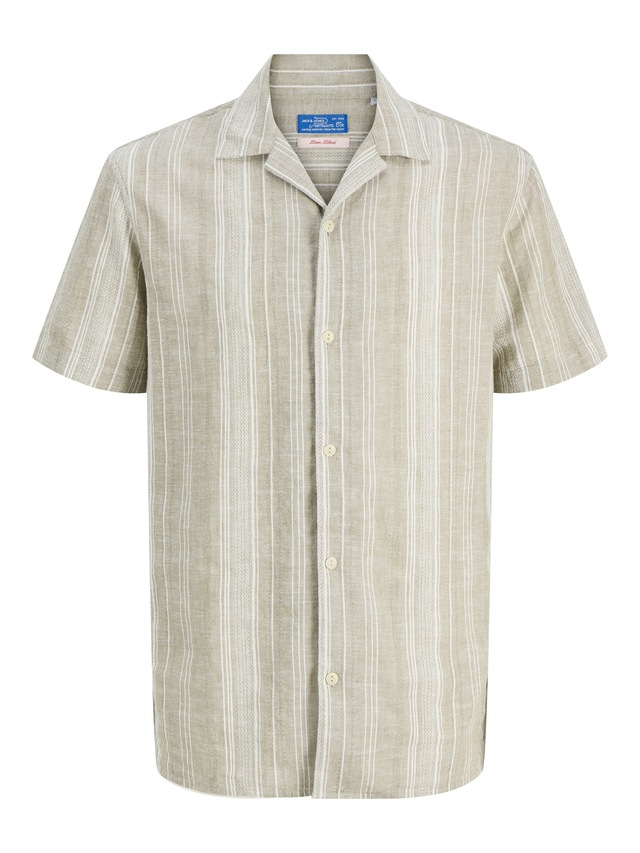 Jack & Jones Kurzarmhemd »JPRBLUSUMMER LIN. BLEN DOBBY SS SHIRT SN«