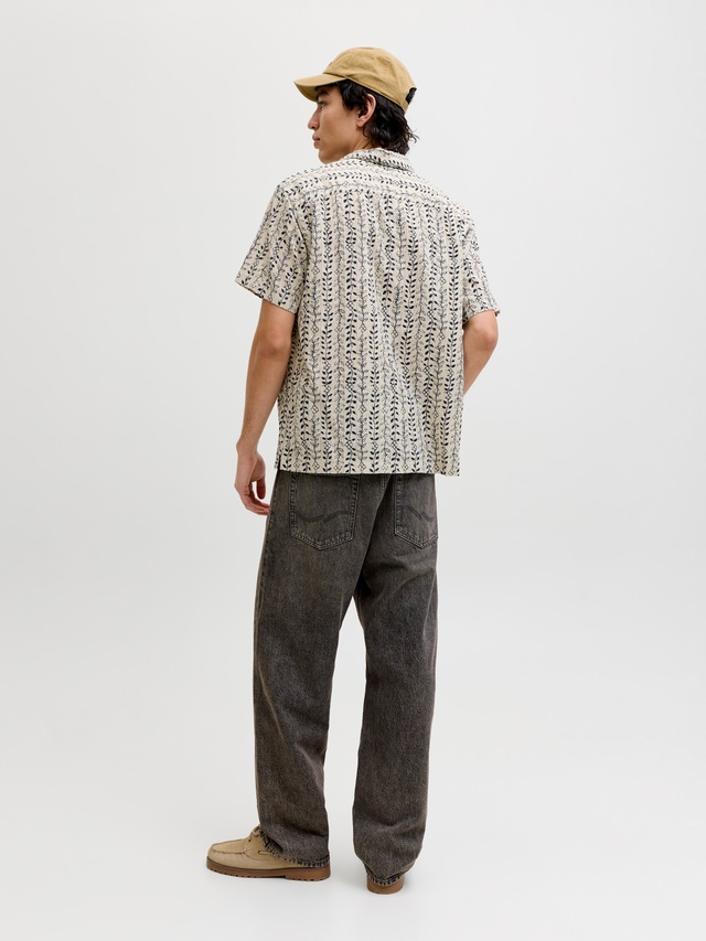 Jack & Jones Kurzarmhemd »JPRBLULYON PRINT DOBBY S/S SHIRT SN«