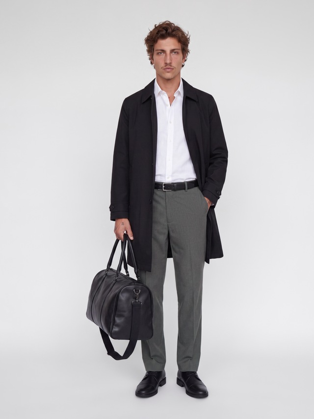 Jack & Jones Anzughose »JPSTBILL TOBY CHINO NOOS« Materialmix, weit geschnitten, niedrige Taille