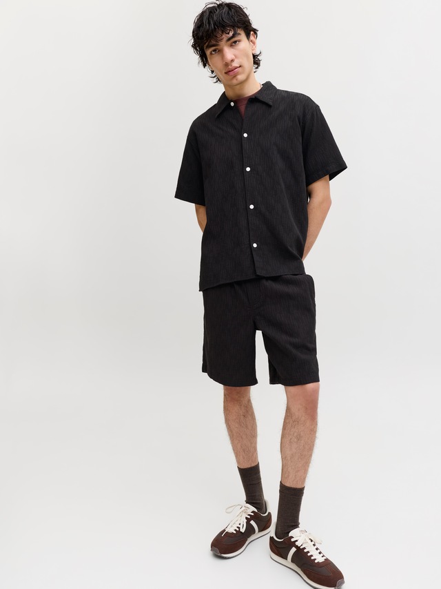 Jack & Jones Shorts »JPSTJAIDEN WAVY JOGGER SHORTS REG SN« Baumwolle, locker geschnitten