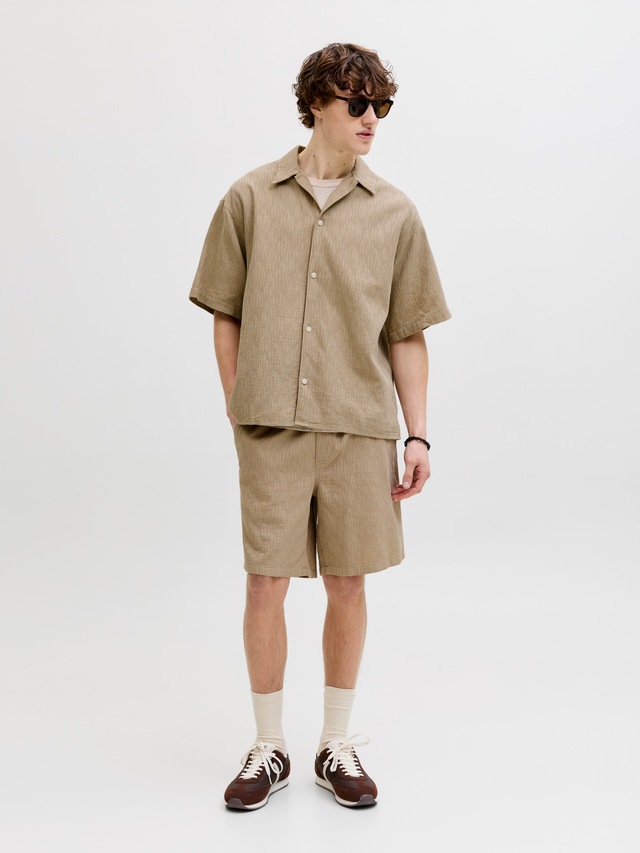 Jack & Jones Shorts »JPSTJAIDEN WAVY JOGGER SHORTS REG SN« Baumwolle, locker geschnitten