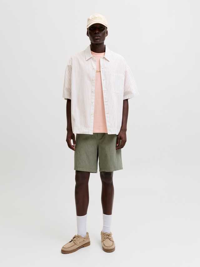 Jack & Jones Shorts »JPSTJAIDEN WAVY JOGGER SHORTS REG SN« Baumwolle, locker geschnitten