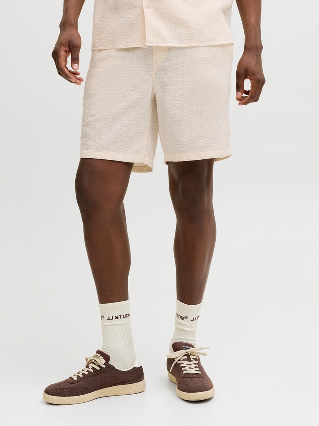 Jack & Jones Shorts »JPSTJAIDEN WAVY JOGGER SHORTS REG SN« Baumwolle, locker geschnitten