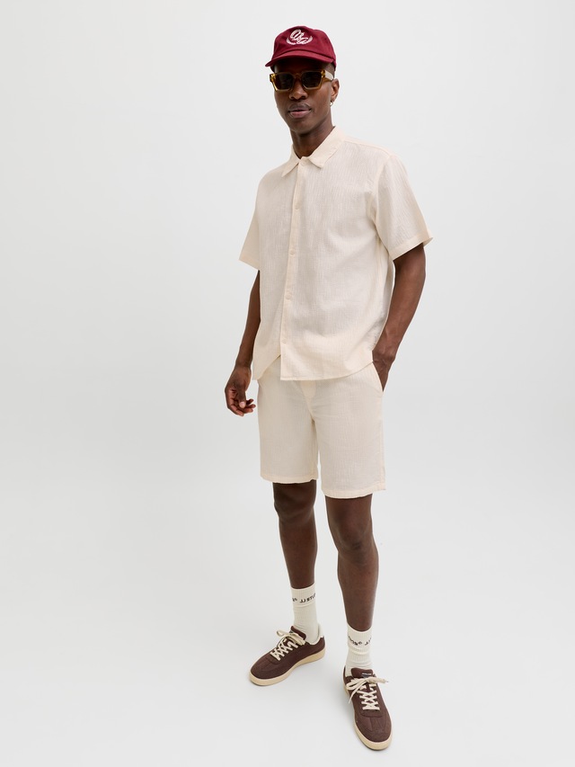 Jack & Jones Shorts »JPSTJAIDEN WAVY JOGGER SHORTS REG SN« Baumwolle, locker geschnitten