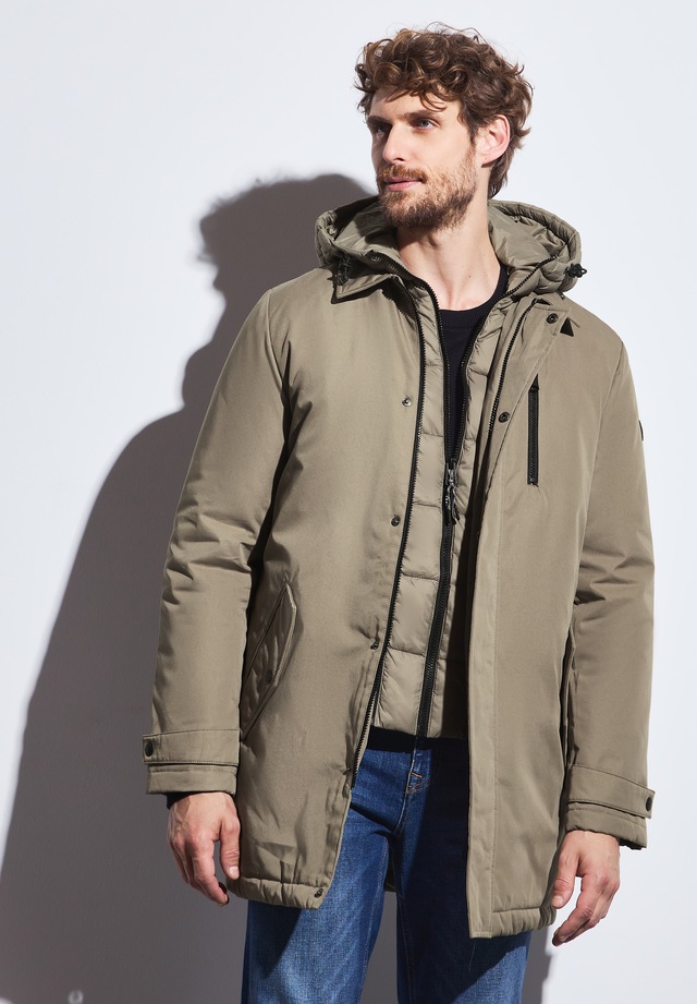 STREET ONE MEN Winterjacke mit Kapuze mit Kapuze