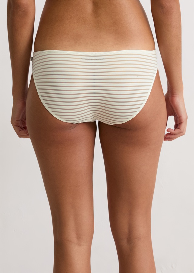 Marc O'Polo Bikinislip »Second Skin Jaquard« elastischer Bund, Spitze, gestreift, weich,