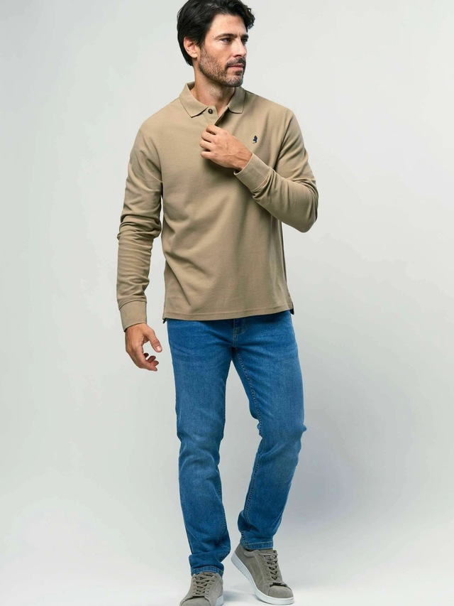 MCS Kurzarmhemd »MCS Polo long sleeve MCRockwall«