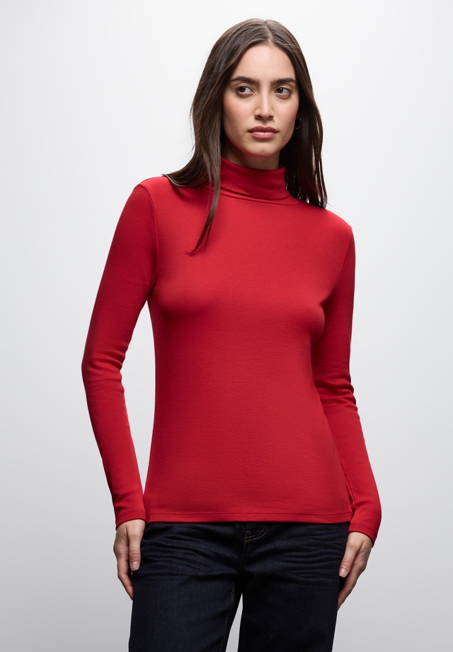 STREET ONE Rollkragenshirt im soften Baumwoll-Mix