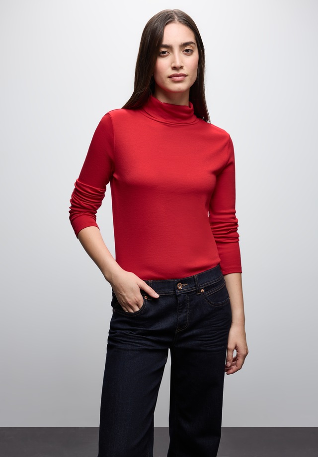 STREET ONE Rollkragenshirt im soften Baumwoll-Mix